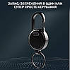 Міні диктофон Цифровий брелок 8 Гб голосова активація металевий Універсальний Чорний, фото 8