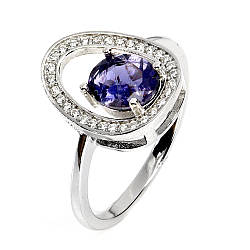 Іоліт срібна каблучка, 0327ЛИ