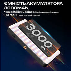Портативне накамерне відеосвітло M19 LED панель для фото і відеозйомки лампа для селфі. Студійне світло, фото 4