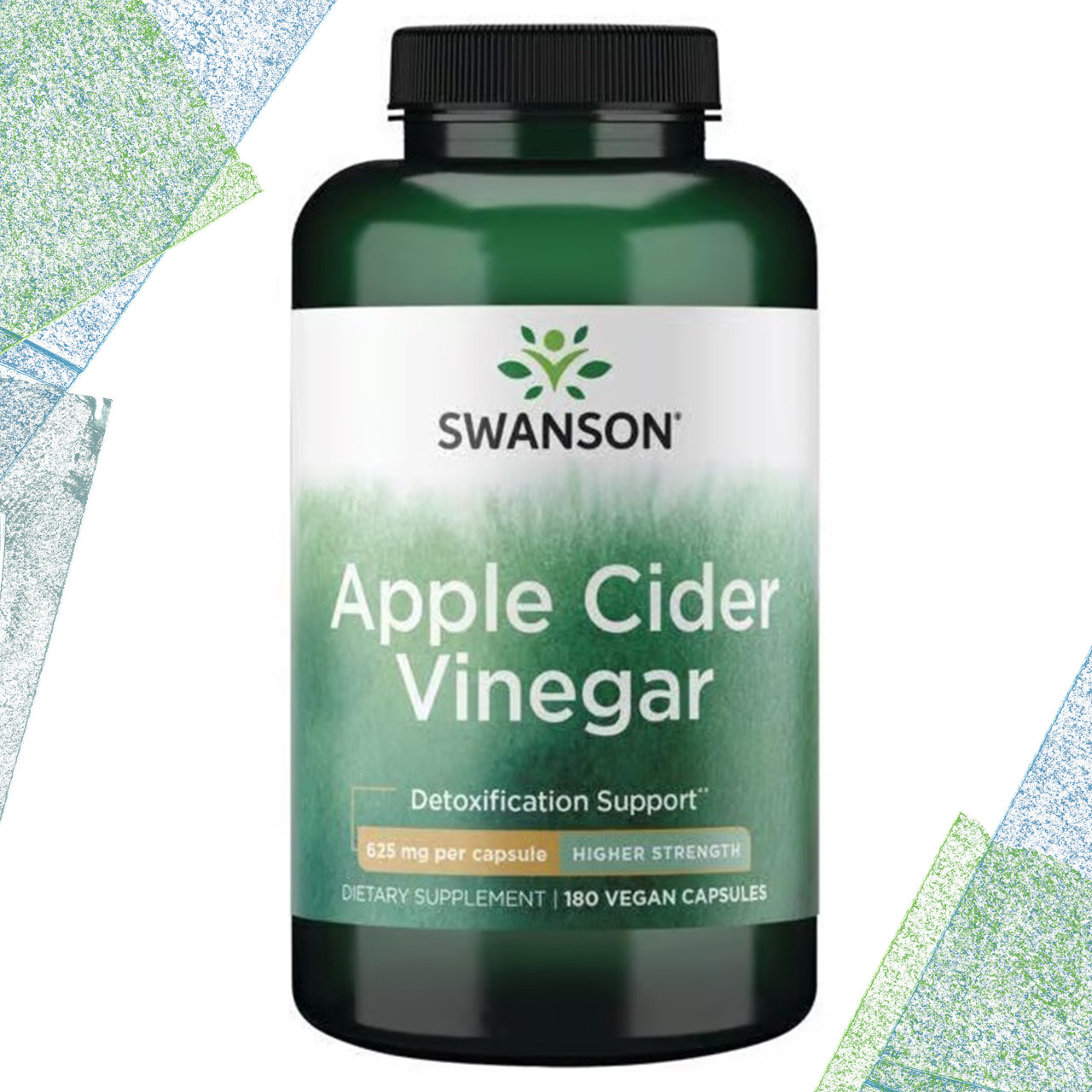 Для схуднення Swanson Apple Cider Vinegar 625 мг 180 капсул, фото 1