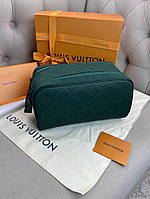 Несесер Louis Vuitton Dopp Kit Taurillon Monogram косметичка зелена c870
