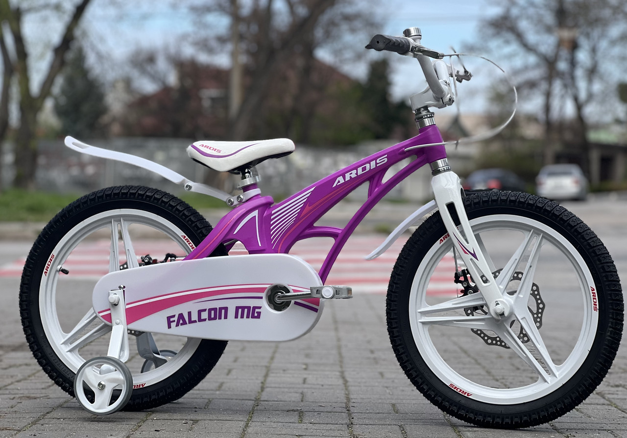 Магнієвий дитячий велосипед 18" Ardis ВMX Falcon фіолетовий на зріст 105-115 см