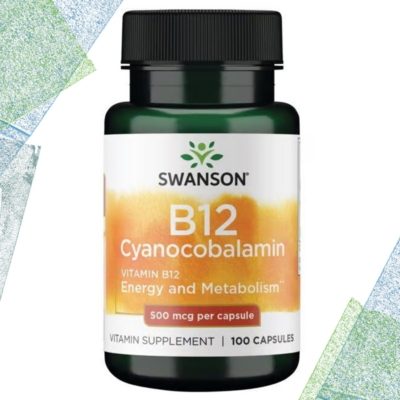 Swanson B12 Cyanocobalamin 500 мг 100 капсул