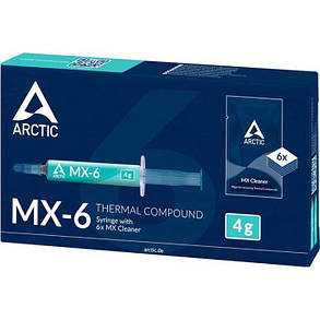 Термопаста Arctic Cooling MX-6 4 г + 6x MX Cleaner, фото 3