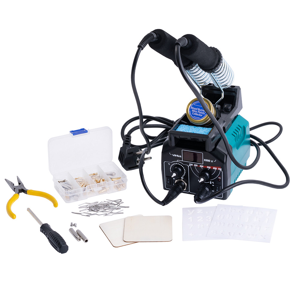 Випалювальна станція для дерева YIHUA 939D II KIT + насадки.