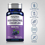 Ресвератрол Piping Rock Resveratrol Complex 1800 мг еквіваленті на порцію 90 капсул, фото 3