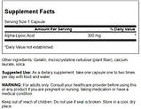 Альфа-ліпоєва кислота Swanson Alpha Lipoic Acid 300 мг 120 капсул, фото 4