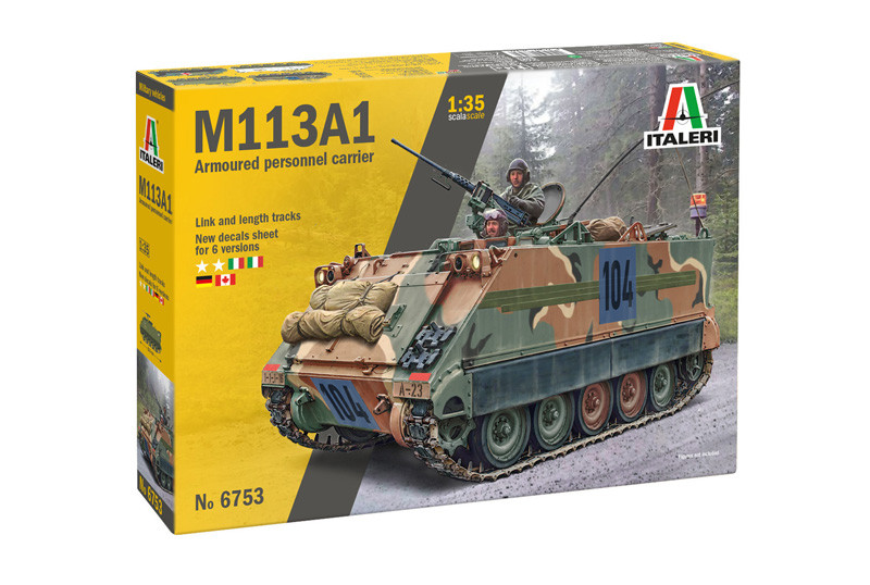 Бронетранспортер M113A1. Збірна модель у масштабі 1/35. ITALERI 6753