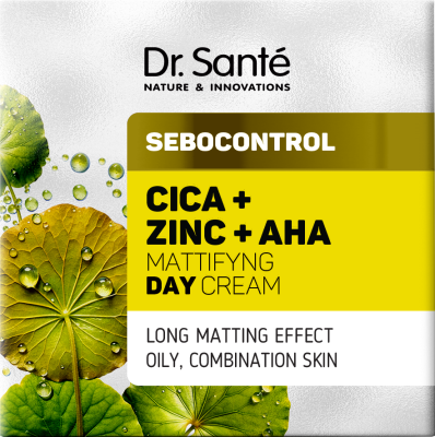 Матуючий денний крем Dr. Sante Sebocontrol Цика + Цинк + АНА 50 мл