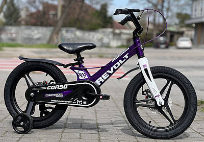 Велосипед дитячий 16" Corso REVOLT MG-16321 фіолетовий на зріст 100-115 см