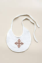 Слюнявчик з хрестиком для хлопчика