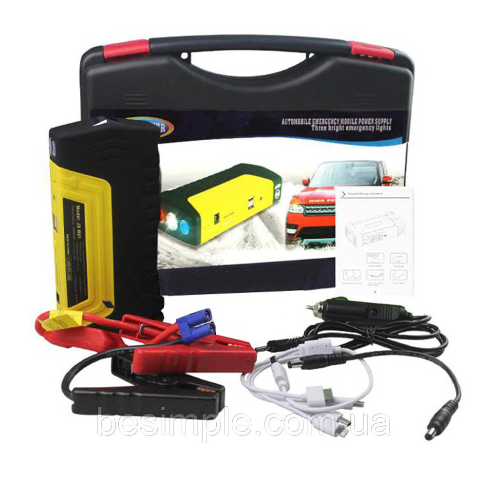 Пускозарядний автомобільний пристрій, 12В, 50800мАг, JUMPSTARTER TM15 / Зарядно пусковий пристрій для авто