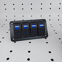 Розетка прикурювача та USB-зарядка Nilight з цифровим вольтметром