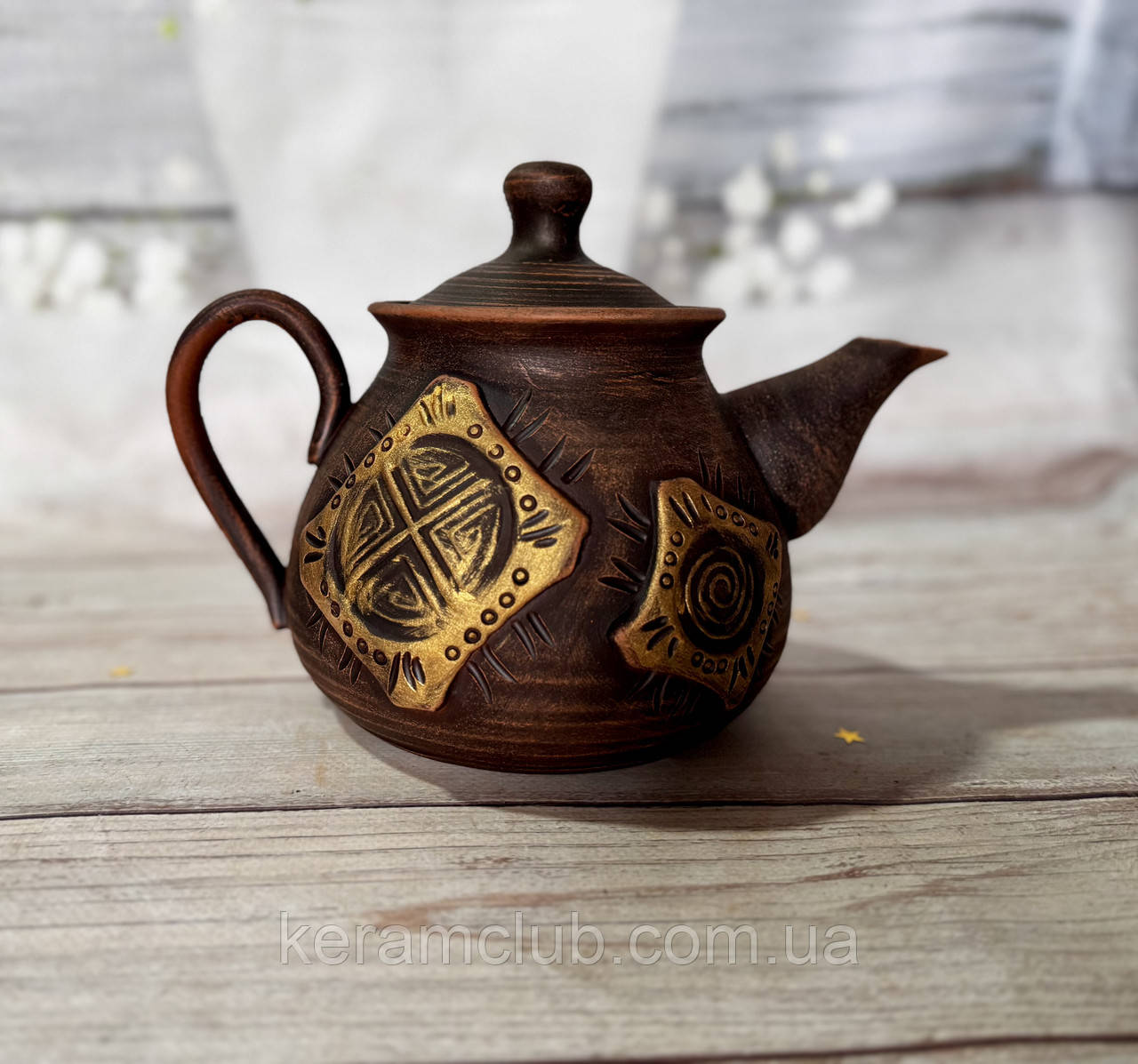 Глиняний чайник, заварник “Сімейний” 2 л