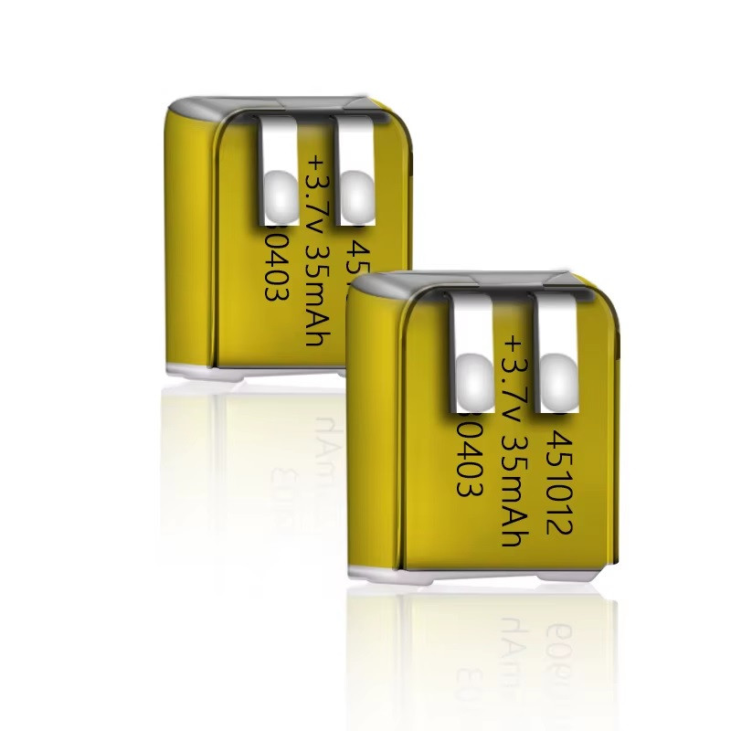 Акумулятор 451012 літієво-полімерний 35 mAh 3.7 V LiPo літієва батарея для навушників, ламп, ліхтарів