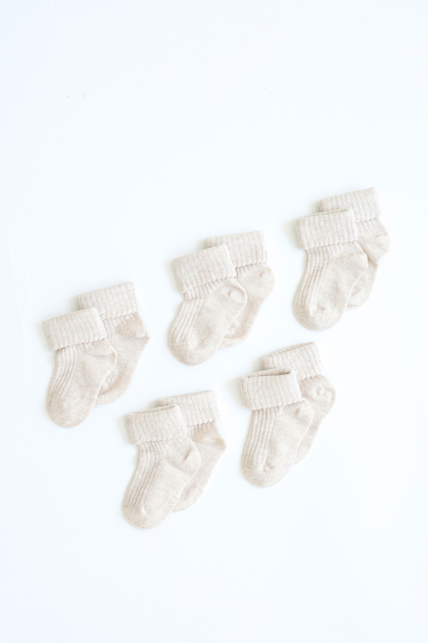 Комплект шкарпеток "Base", Бежевий меланж, фото 1