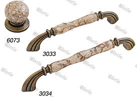 Ручки кераміка мармур/бронза