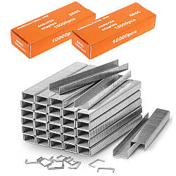 Набір 2х10000шт Скоби для садового степлера 604С / Набір скоб для підв'язки / Скріпки для степлера садового