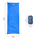 Спальний мішок ковдра ультралегкий Lixada LW180 +15 °C +9 °C Ragular 190 х 75 см Blue, фото 5