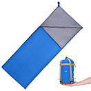 Спальний мішок ковдра ультралегкий Lixada LW180 +15 °C +9 °C Ragular 190 х 75 см Blue, фото 7
