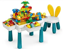 Столик із конструктором на 105 деталей зі стільчиком