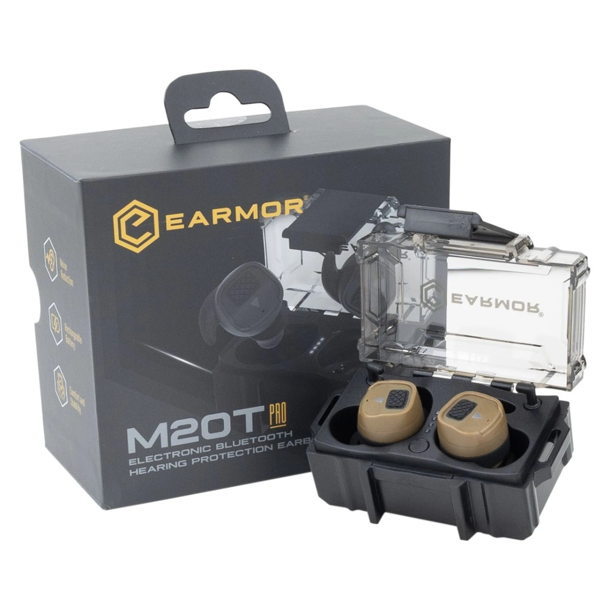 Беруші Активні з Блютуз Earmor M20T PRO Койот, NRR30
