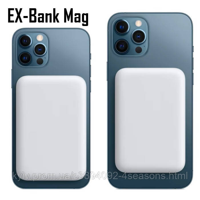 Power Bank Mag SAFE Battery Pack 5000 mAh бездротова зарядка для iPhone 12/13/14/15/16, фото 1