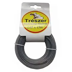 Волосінь мотокоси TRÉSZER 2,7 мм, 15 м квадрат армована