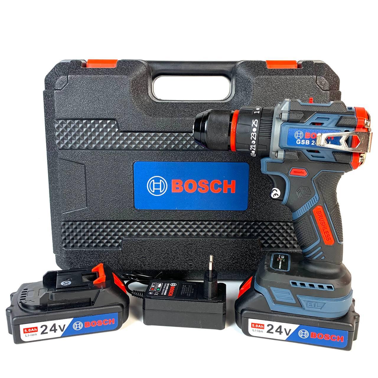Акумуляторний ударний шурупокрут Bosch GSB 24-2LI 24V, 5h безщітковий