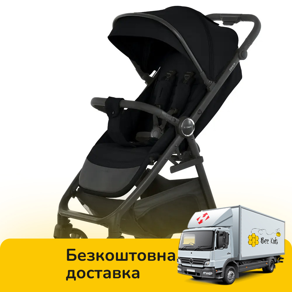 Коляска прогулянкова EL CAMINO DAHLIA ME 1181 Black Чорна, фото 1