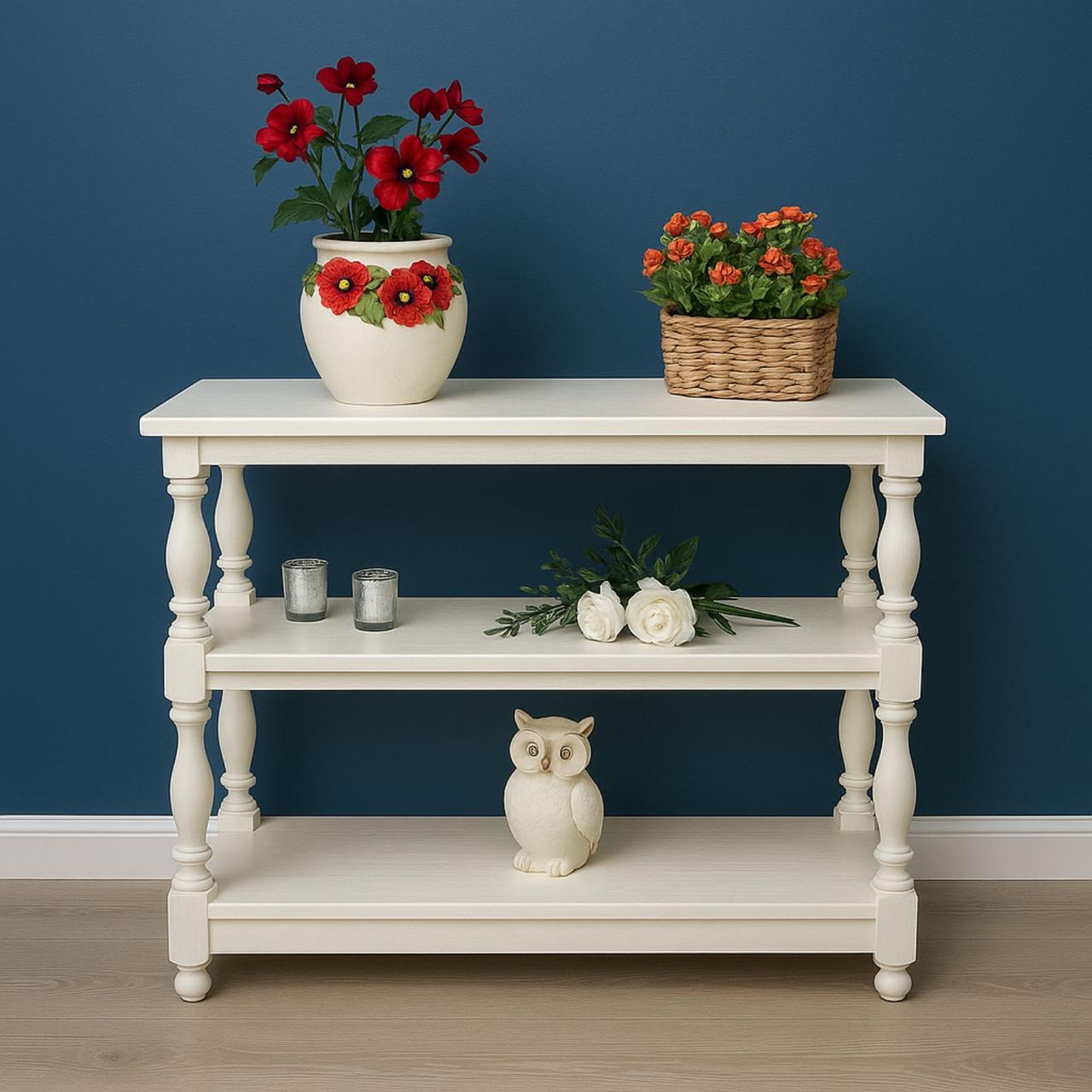 Стелаж дерев'яний різьблений в класичному стилі Прованс ПР12 РКБ-Меблі, колір на вибір