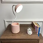 Лампа настільна Risalux сенсорна, LED, 6 Вт, USB, АКБ, 3 режими, білий, 9х9х41 см