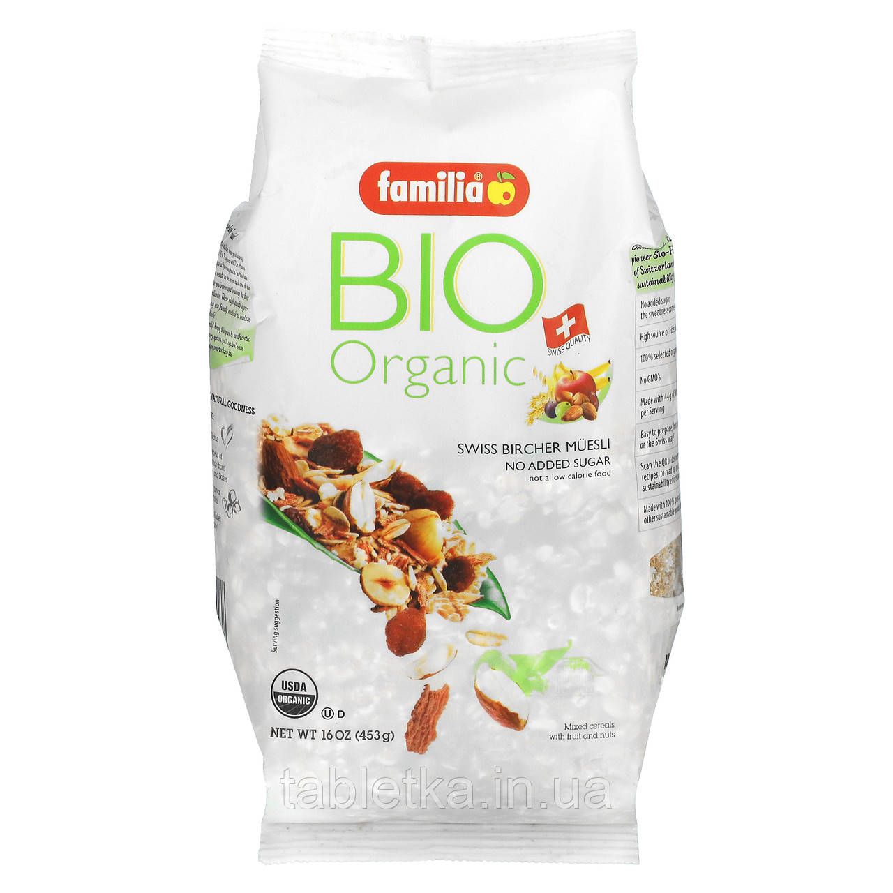 Familia, Bio Organic, Швейцарські Мюслі Бірхер, 16 унцій (453 г)