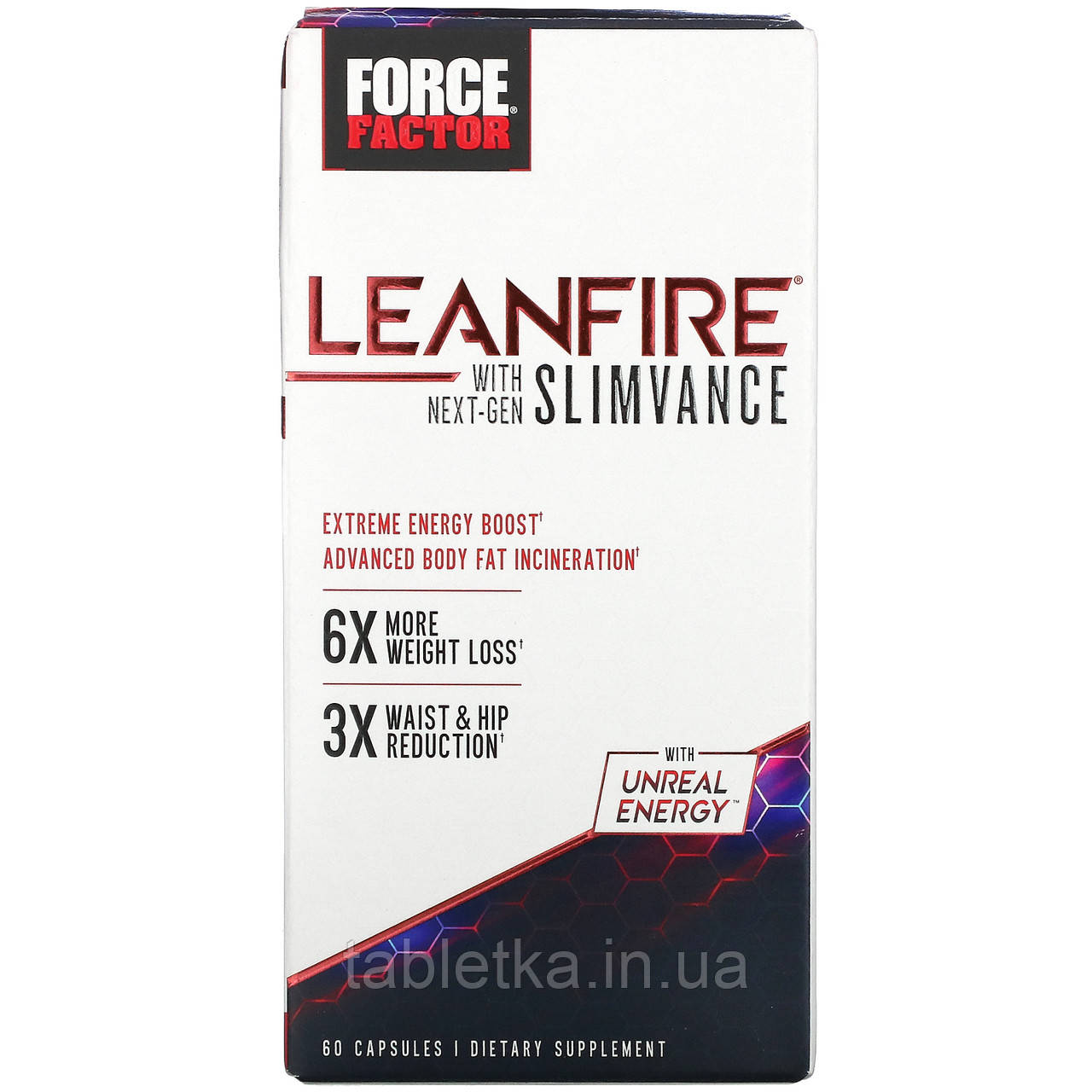 Force Factor, LeanFire + Next-Gen SLIMVANCE, 60 капсул