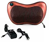 Роликова масажна подушка для спини та шиї Massage pillow | масажна подушка | масажер з підігрівом, фото 5