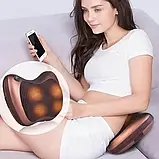 Роликова масажна подушка для спини та шиї Massage pillow | масажна подушка | масажер з підігрівом, фото 7