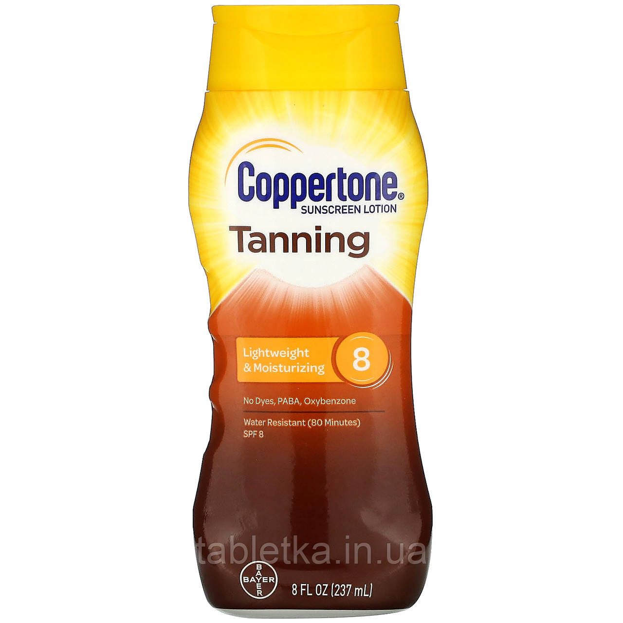Coppertone, засіб для засмаги, легка текстура та зволоження, 237 мл (8,8 рідкий. унції)