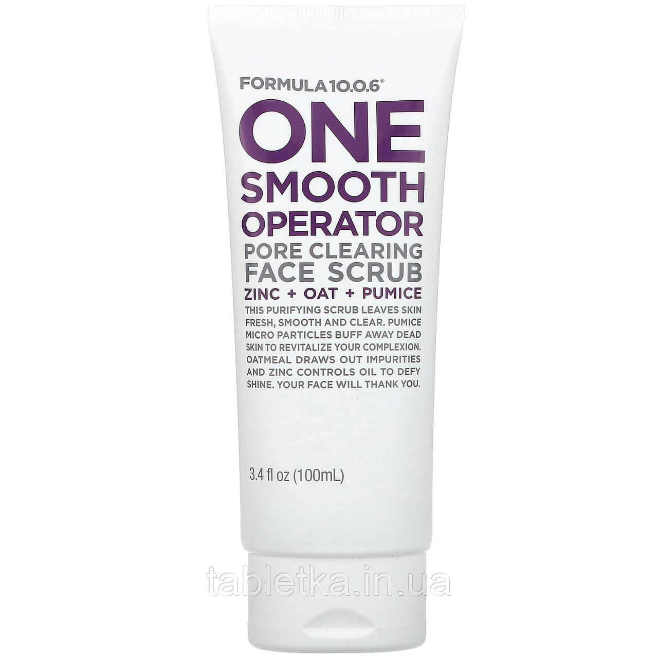 Formula 10.0.6, One Smooth Operator, скраб для обличчя для очищення пор, 100 мл (3,4 рідкий). Унції)