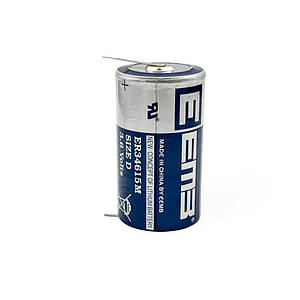 Літієва Li-SOCl2 батарейка ER34615M (D) EEMB (3.6v) з контактами