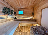 Дерев'яна мобільна Баня-Квадро "Лофт" 6 метрів., фото 4