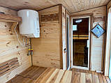 Дерев'яна мобільна Баня-Квадро "Лофт" 6 метрів., фото 7