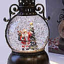 Ліхтар Новорічний LED музичний 20 см 12936 на батарейках та USB, фото 6