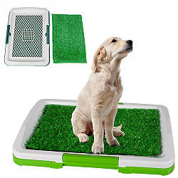Туалет для собак (46х33х6 см) Puppy Potty Pad / Лоток для тварин / Домашній туалет для цуценят