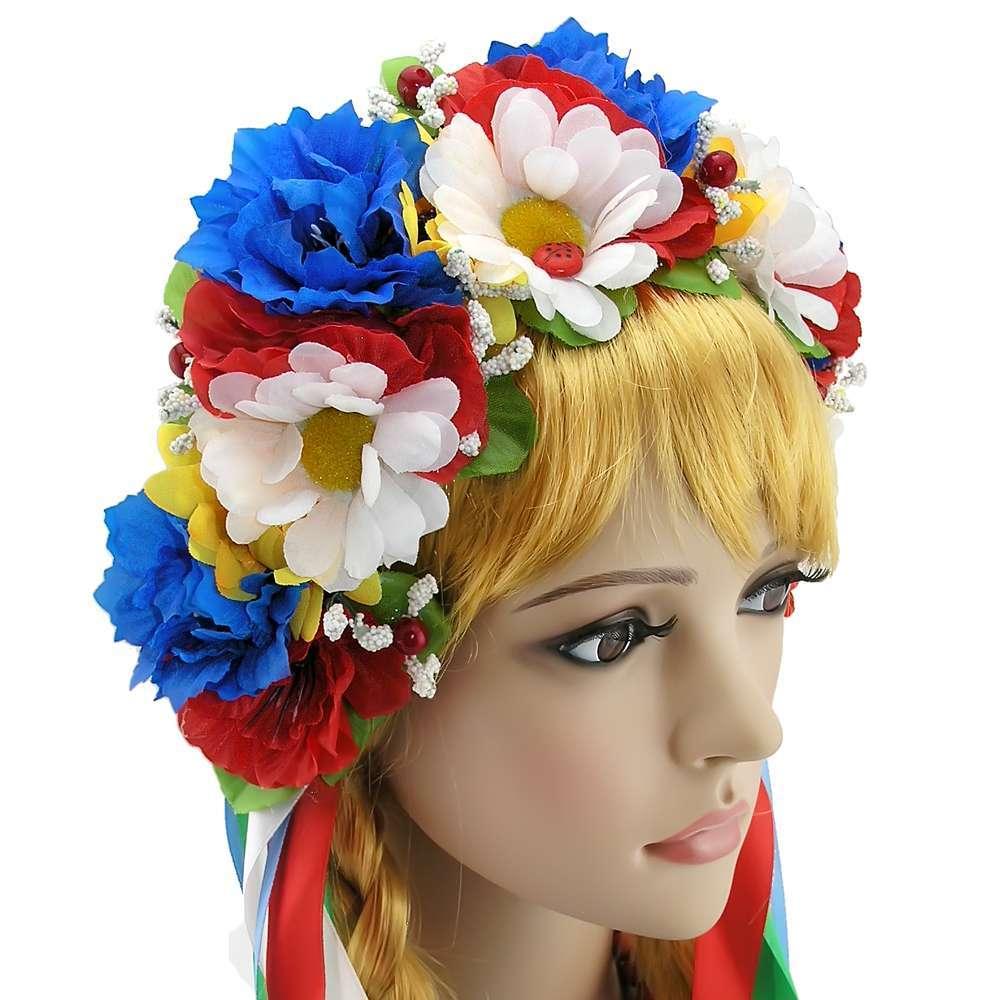 Український віночок Злата з ромашками