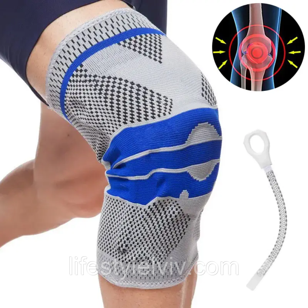 Бандаж колінного суглоба середньої фіксації, KNEE SUPPORT AA-18 / Бандаж на коліно / Фіксатор коліна / Наколінник, фото 1