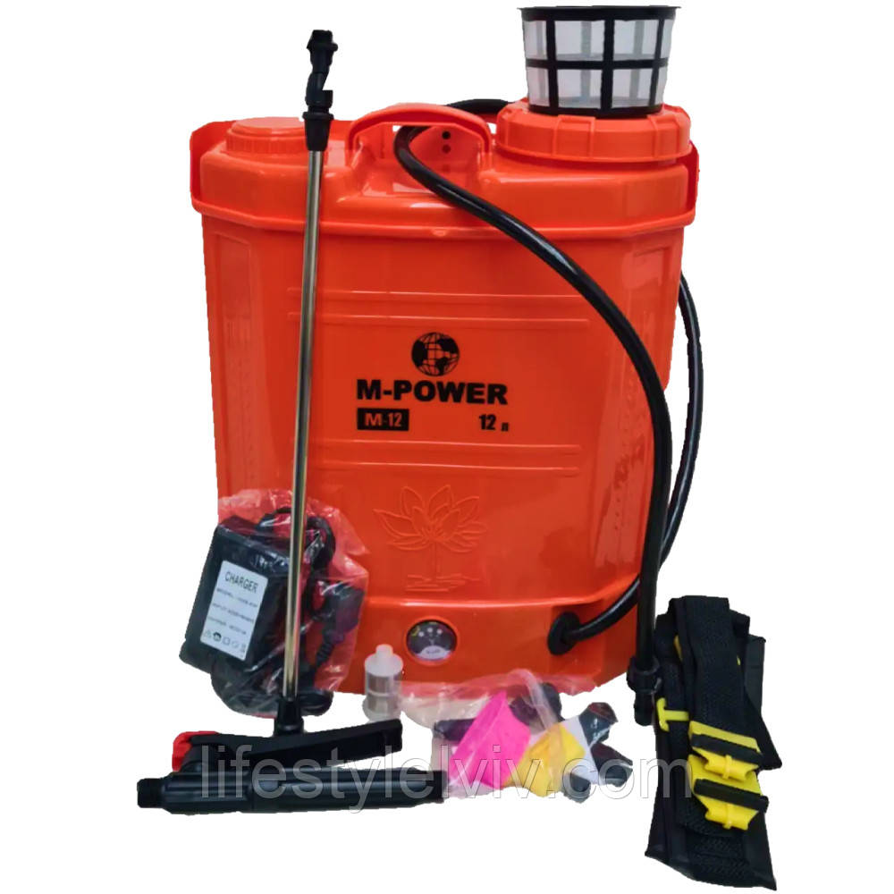 Обприскувач акумуляторний 12л, M-POWER / Обприскувач садовий / Обприскувач ручний, фото 1