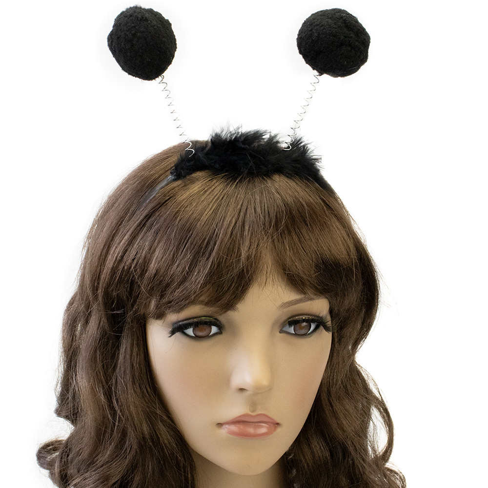 Обідок карнавальний Жук на пружинках (1шт), фото 1