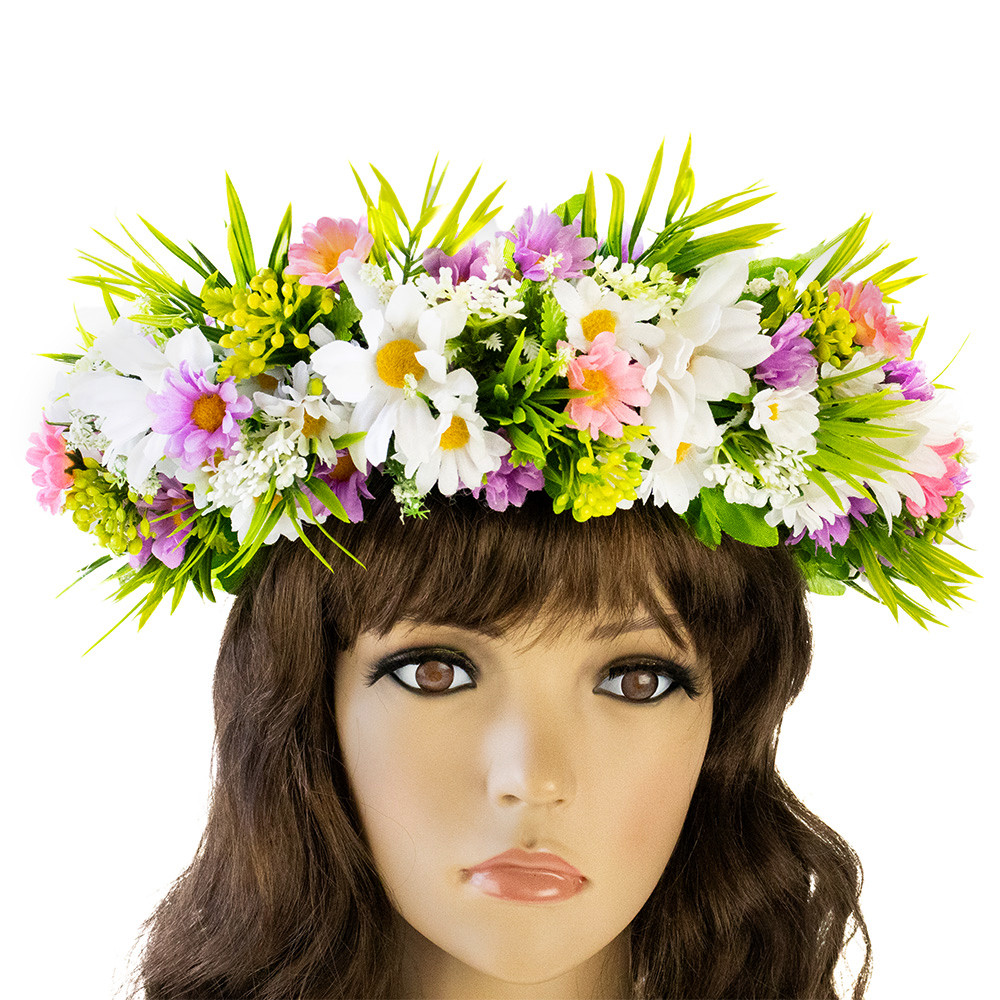 Український віночок об'ємний на голову на голову Іванка 13155, фото 1