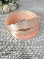 Стрічка атласна 0.9 см Персикова (рулон 32 метри) А09-174-32