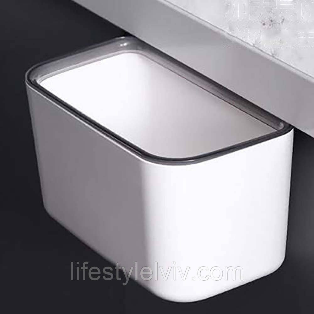 Навісне відро для сміття на двері 23,8х13х13см / Контейнер сміттєвий для кухні / Відро для сміття, фото 1